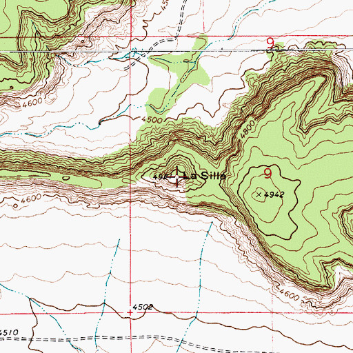Topographic Map of La Silla, NM