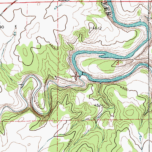 Topographic Map of Lagartija Creek, NM