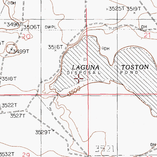 Topographic Map of Laguna Toston, NM
