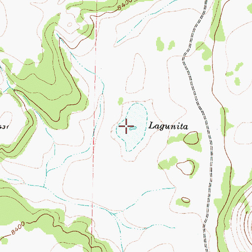 Topographic Map of Lagunita, NM