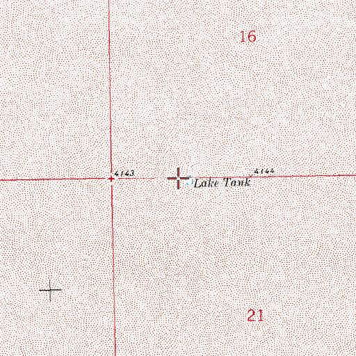 Topographic Map of Lake Tank, NM