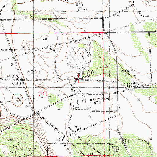 Topographic Map of Lake Windmill, NM
