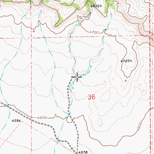 Topographic Map of Lalo Canyon, NM