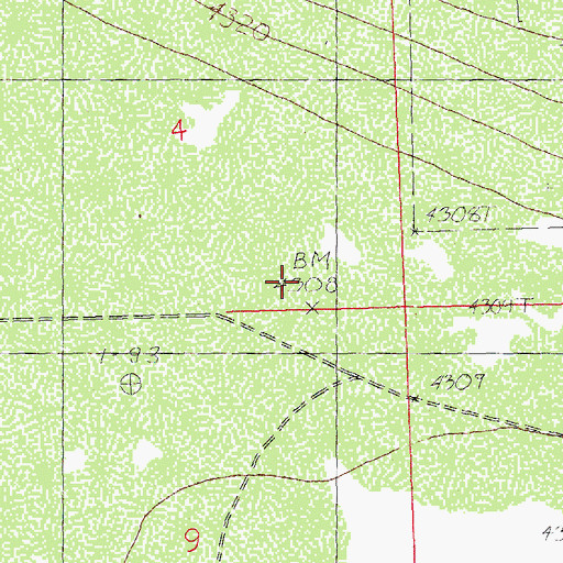 Topographic Map of Lambert Ranch, NM