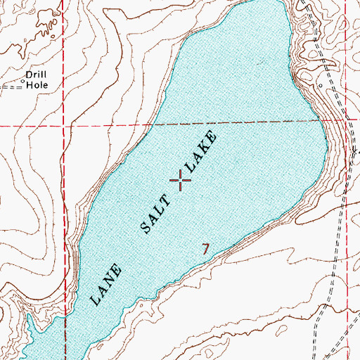 Topographic Map of Lane Salt Lake, NM