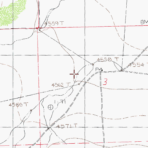 Topographic Map of Lards Ranch, NM