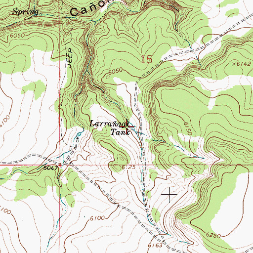Topographic Map of Larranaga Tank, NM