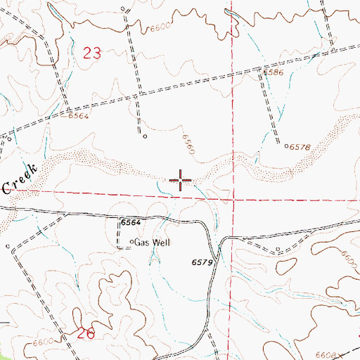Topographic Map of Las Norias Canyon, NM