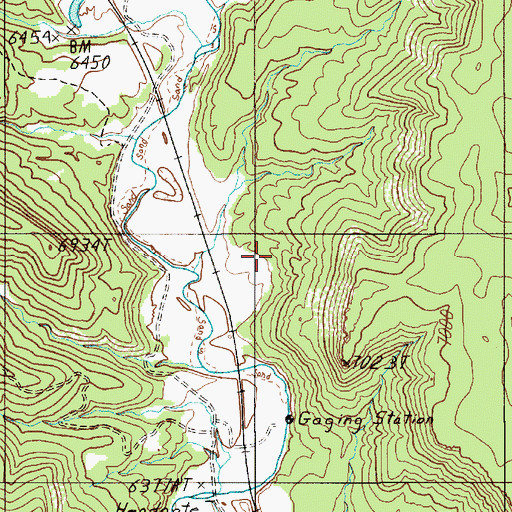 Topographic Map of Lauretta Mine, NM