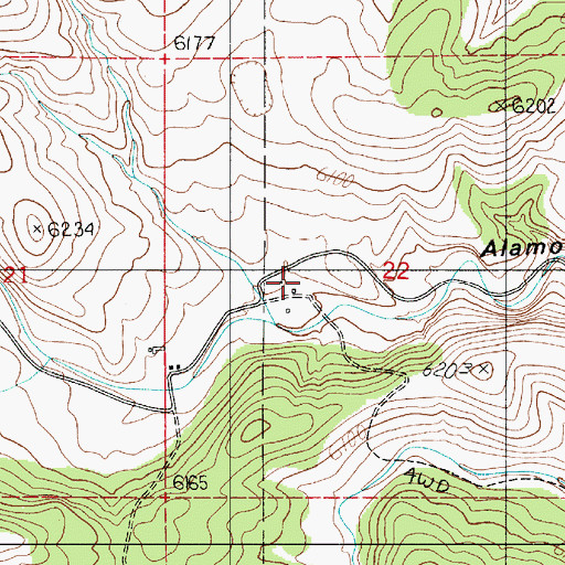 Topographic Map of LeRoy McKnight Ranch, NM