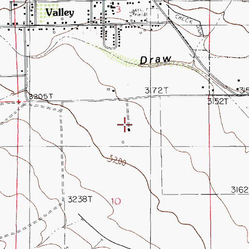 Topographic Map of Leck Ranch, NM