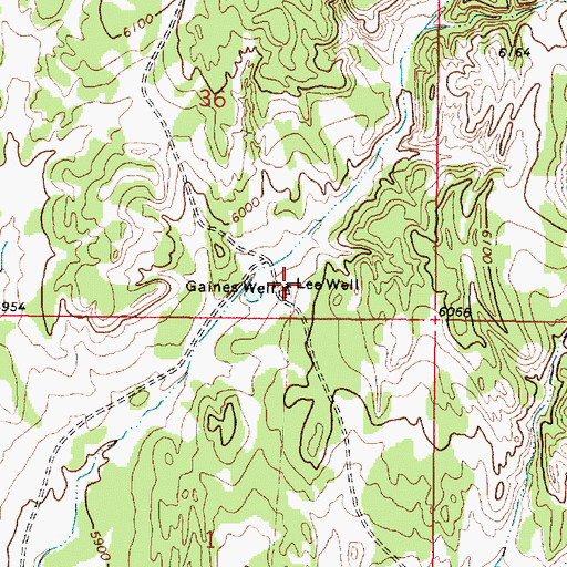 Topographic Map of Lee Well, NM
