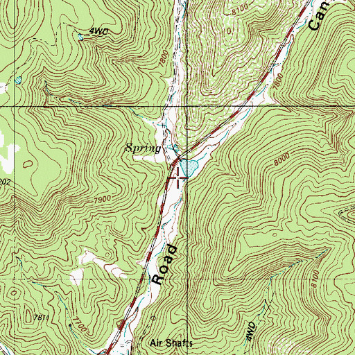 Topographic Map of Holly Canyon, NM