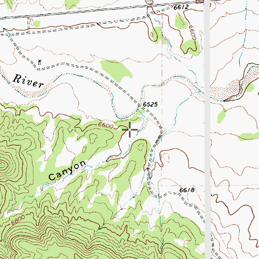 Topographic Map of Letton Canyon, NM