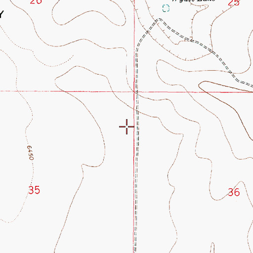 Topographic Map of Liberty Valley, NM