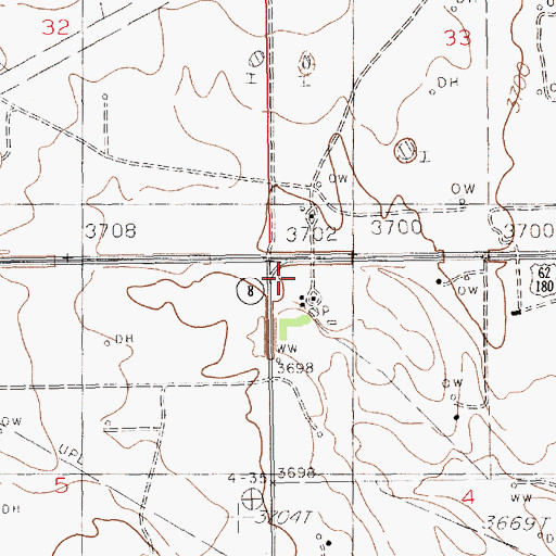 Topographic Map of Linam Ranch, NM