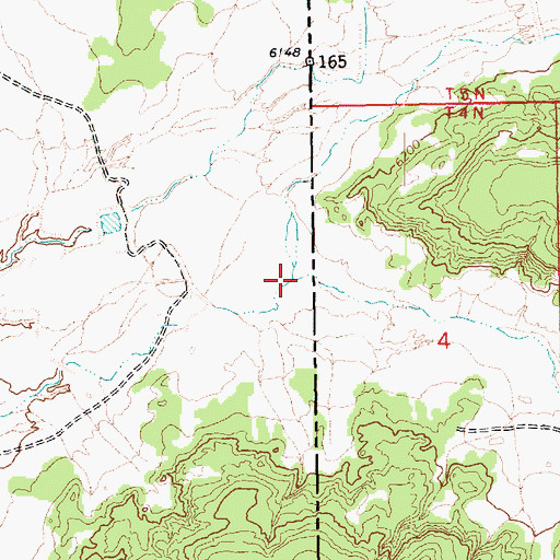 Topographic Map of Little Blanco Canyon, NM