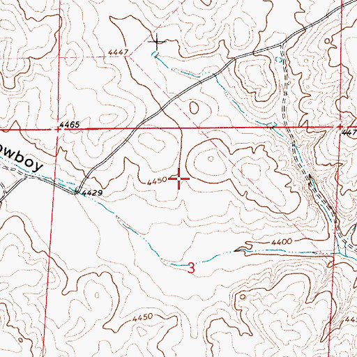 Topographic Map of Little Cowboy Draw, NM