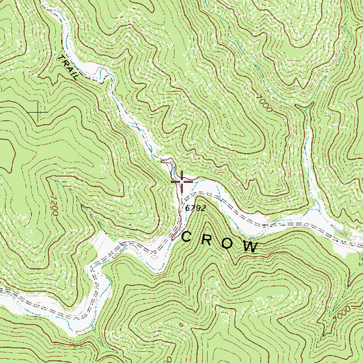 Topographic Map of Little Crow Canyon, NM
