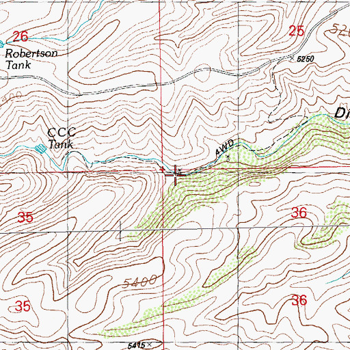 Topographic Map of Little Dix Windmill, NM