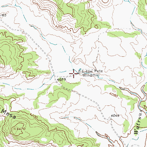 Topographic Map of Little Pete Windmill, NM