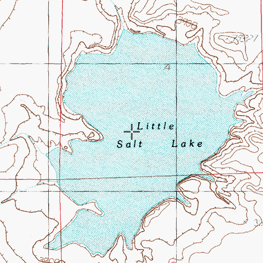 Topographic Map of Little Salt Lake, NM