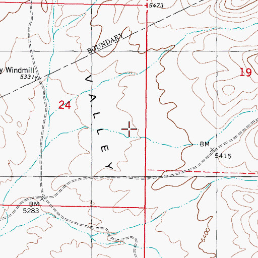 Topographic Map of Little Tank, NM