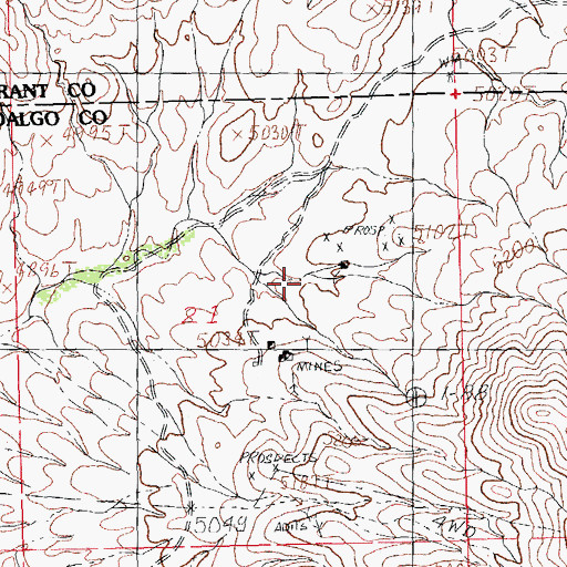 Topographic Map of Livermore Spring, NM