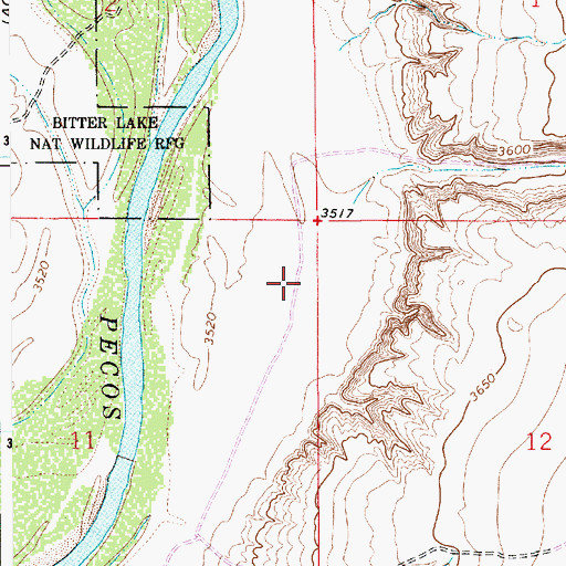Topographic Map of Lloyds Canyon, NM