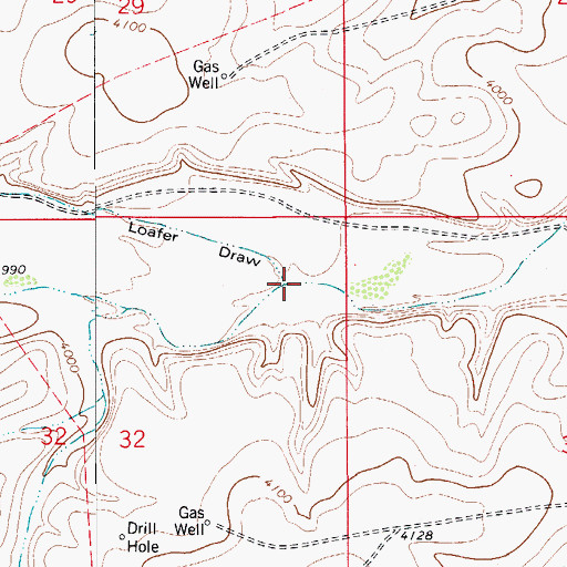 Topographic Map of Loafer Draw, NM
