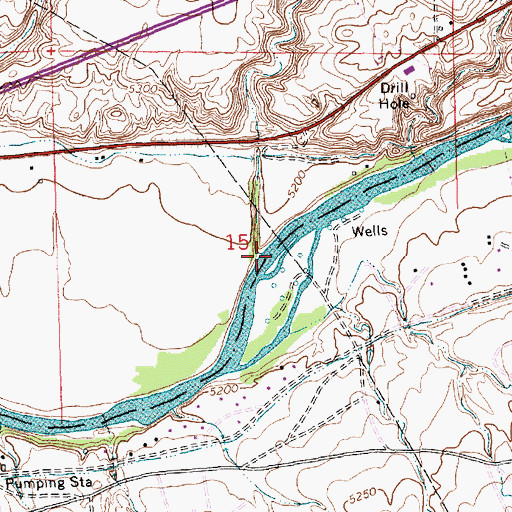 Topographic Map of Locke Arroyo, NM