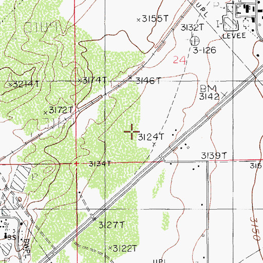 Topographic Map of Lone Tree Draw, NM