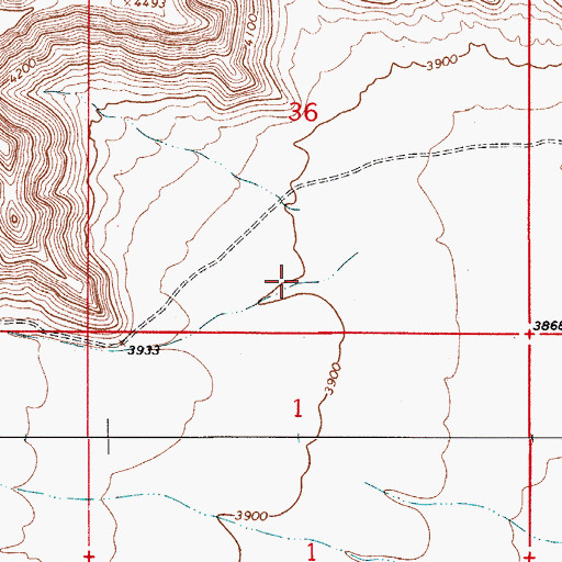 Topographic Map of Long Canyon, NM