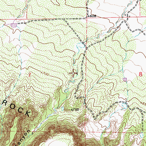 Topographic Map of Long Canyon, NM