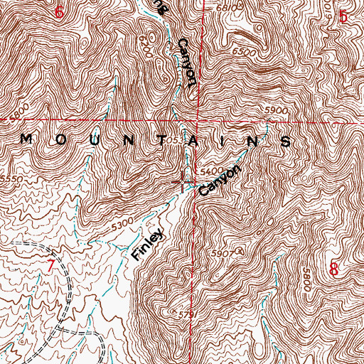 Topographic Map of Long Canyon, NM