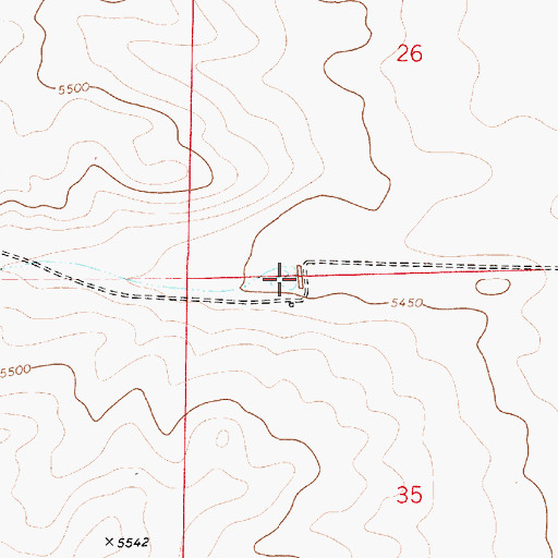 Topographic Map of Long Draw, NM