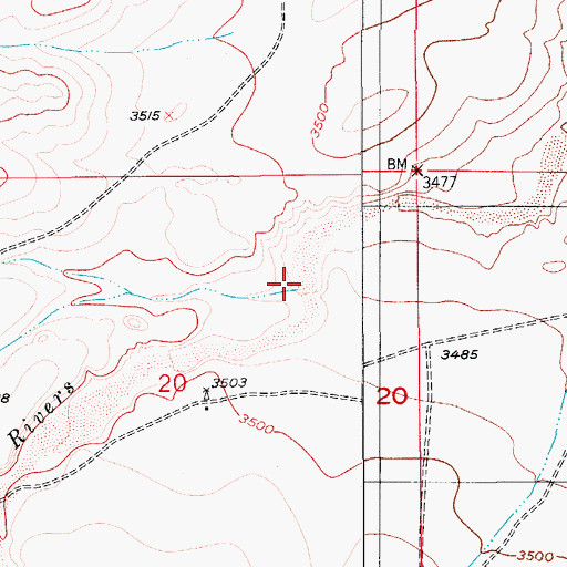 Topographic Map of Long Draw, NM