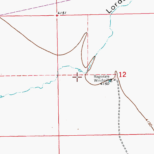 Topographic Map of Lordsburg Draw, NM