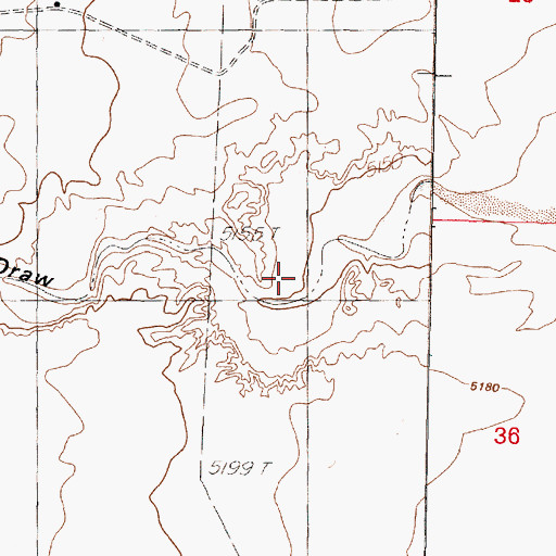 Topographic Map of Lost Spring Tank, NM
