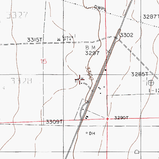 Topographic Map of Lovejoy Ranch, NM