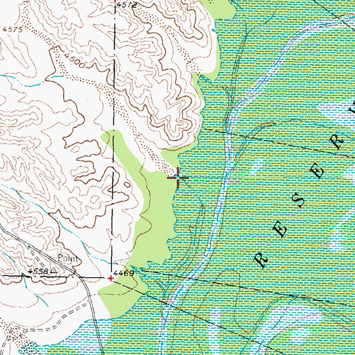 Topographic Map of Lumbre Canyon, NM