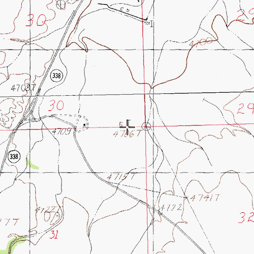 Topographic Map of Maddox School, NM