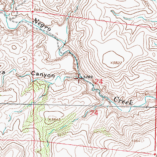 Topographic Map of Madera Canyon, NM