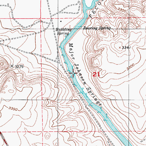 Topographic Map of Major Johnson Springs, NM