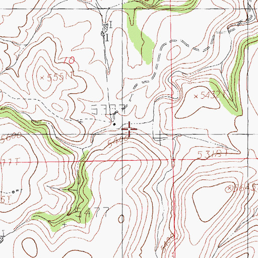 Topographic Map of Maloney Ranch, NM