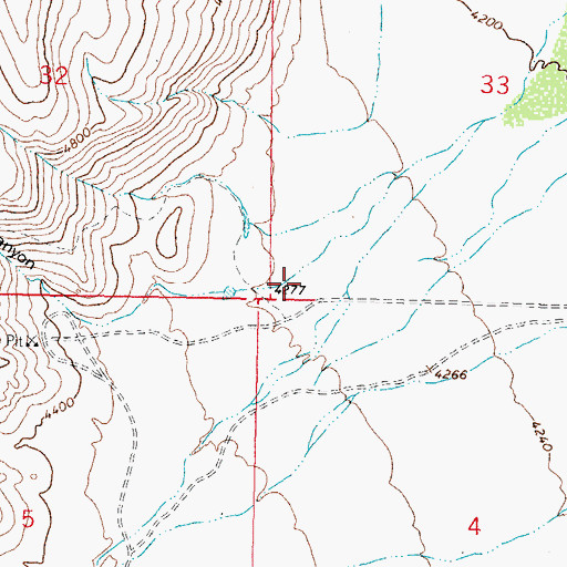 Topographic Map of Mamie Canyon, NM