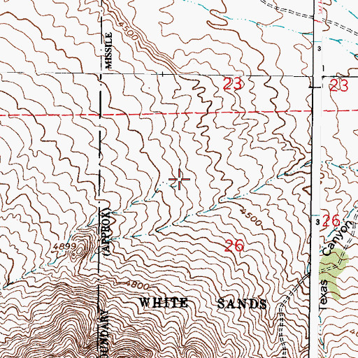 Topographic Map of Maple Canyon, NM