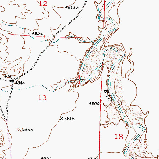 Topographic Map of Mariano Draw, NM
