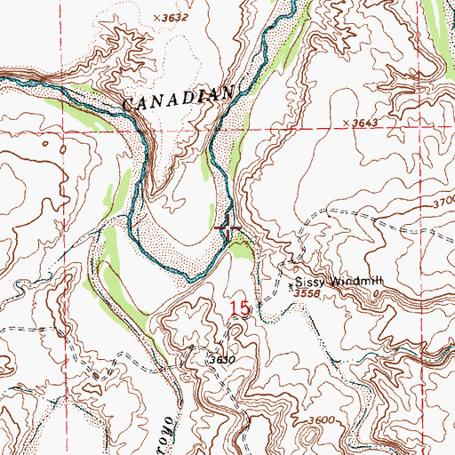 Topographic Map of Martin Draw, NM