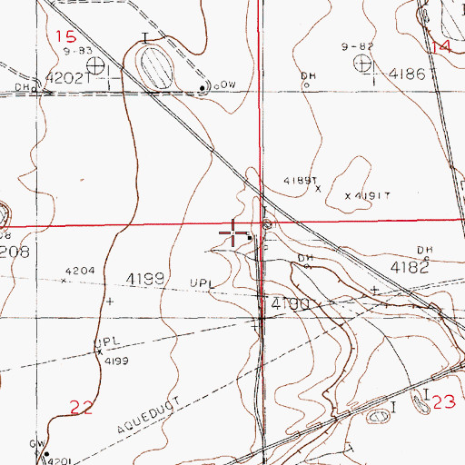 Topographic Map of Martin Ranch, NM